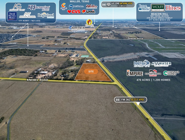32927 Knebel Rd, Waller, TX for sale - Aerial - Image 2 of 5