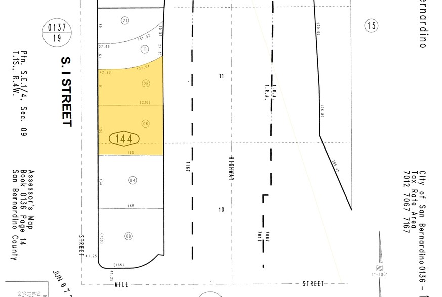 453 S I St, San Bernardino, CA for lease - Plat Map - Image 2 of 12