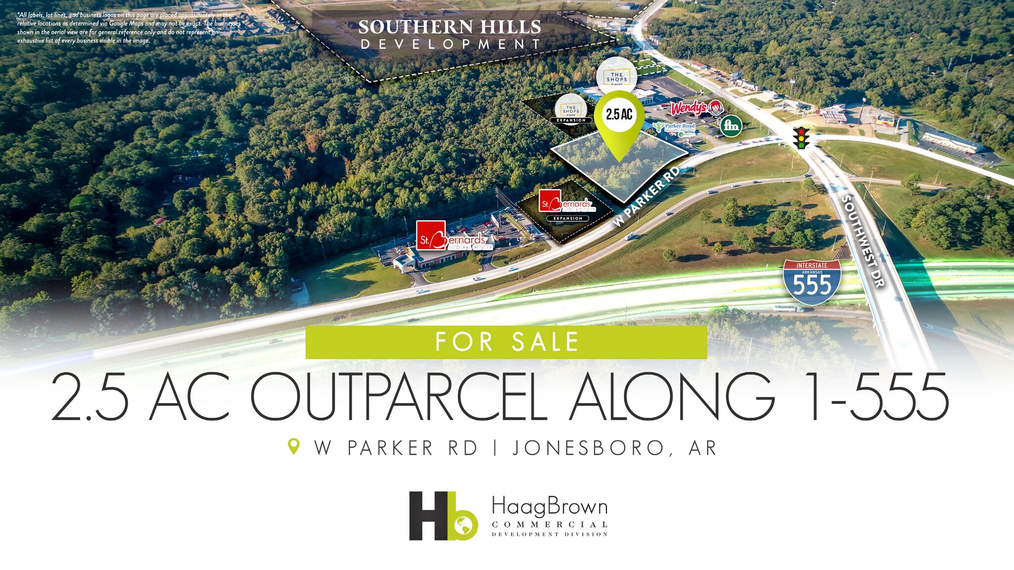 Parker Rd, Jonesboro, AR for sale Aerial- Image 1 of 11