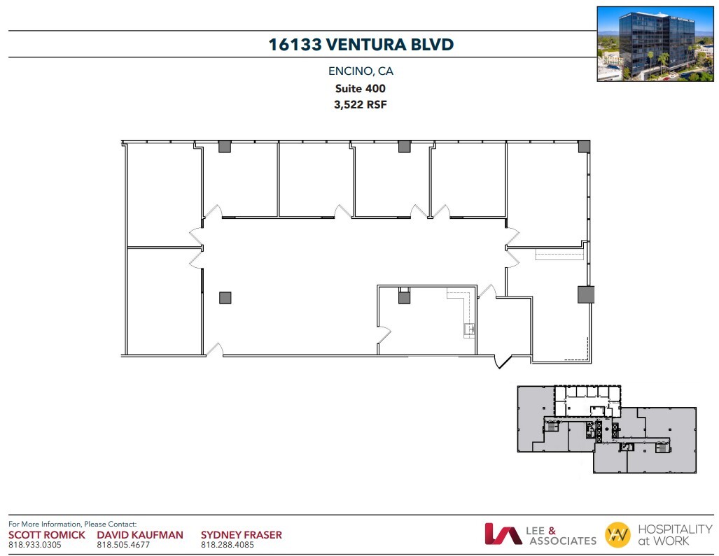 16133 Ventura Blvd, Encino, CA for lease Floor Plan- Image 1 of 1