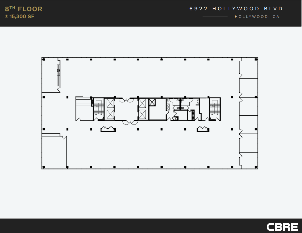 6922 Hollywood Blvd, Los Angeles, CA for lease Floor Plan- Image 1 of 1