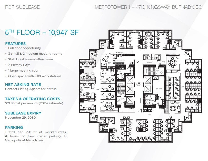 4710 Kingsway, Burnaby, BC for lease Floor Plan- Image 1 of 1