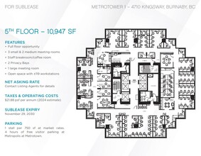 4710 Kingsway, Burnaby, BC for lease Floor Plan- Image 1 of 1