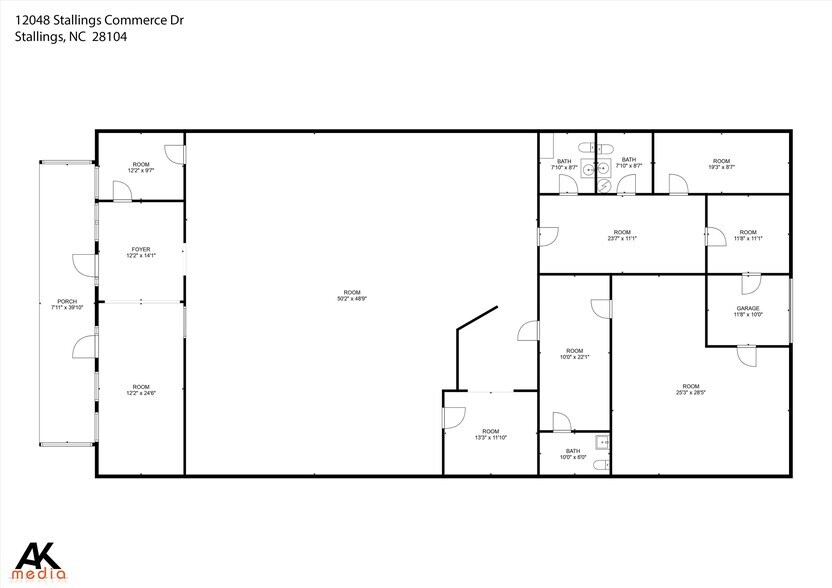 12048 Stallings Commerce Dr, Matthews, NC for sale - Floor Plan - Image 2 of 37