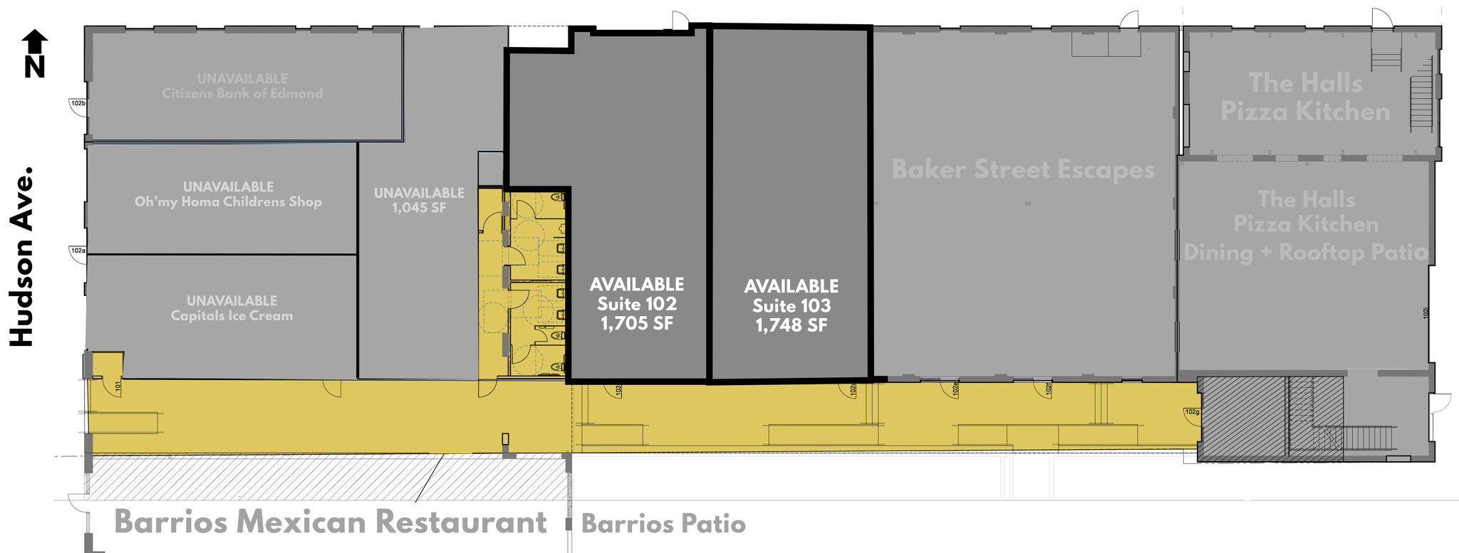 1004 N Hudson Ave, Oklahoma City, OK for lease Floor Plan- Image 1 of 13