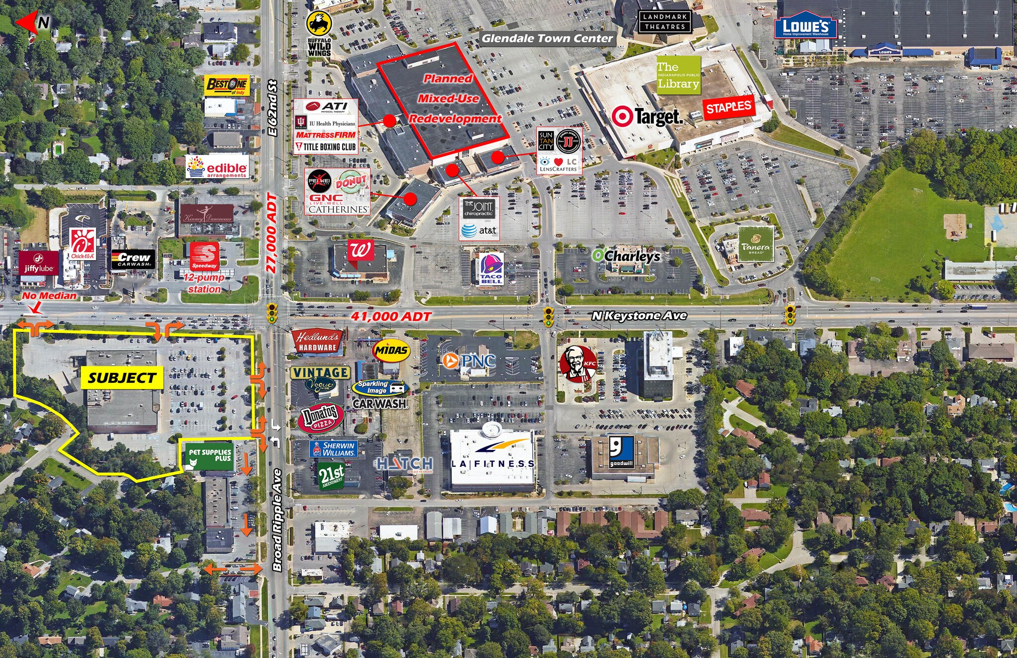 2350 Broad Ripple Ave, Indianapolis, IN for sale Aerial- Image 1 of 1