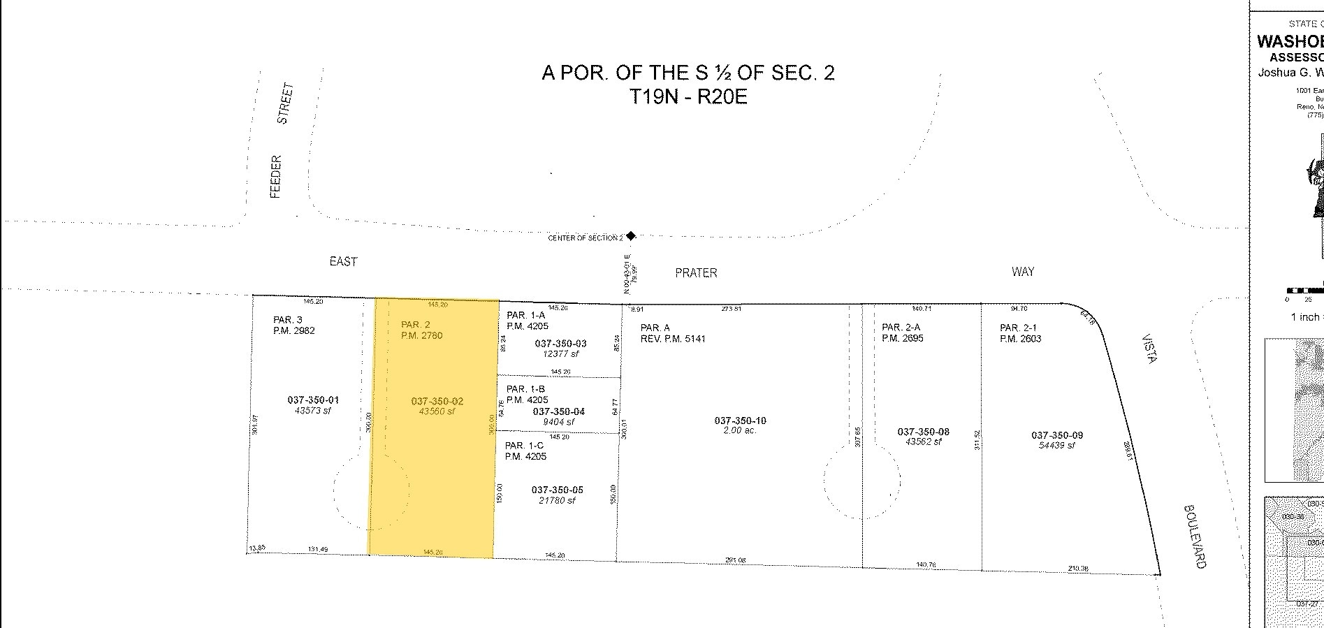 1925 E Prater Way, Sparks, NV for sale Plat Map- Image 1 of 7