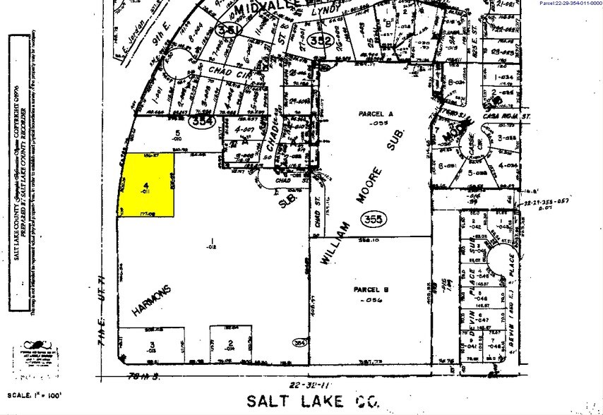 7695 - 7711 700 SE, Midvale, UT for sale - Plat Map - Image 1 of 1