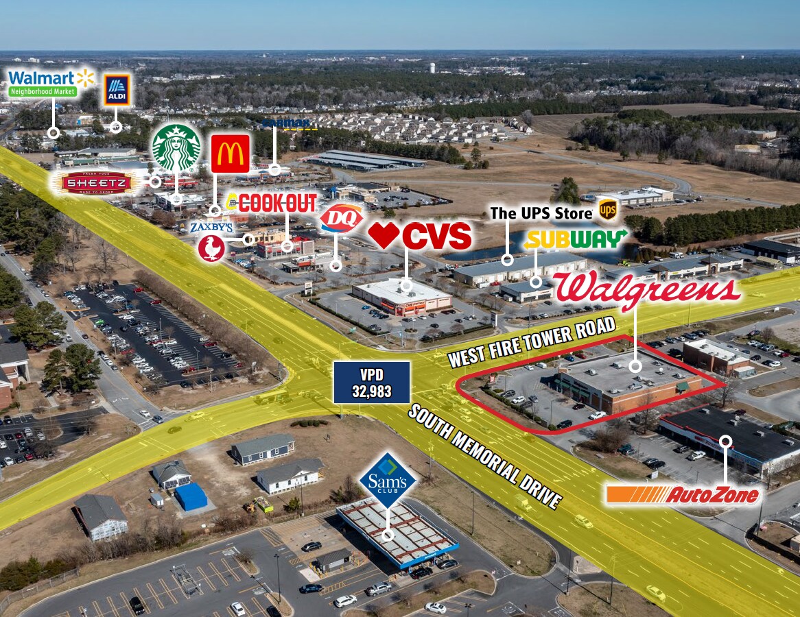 4211 S NC Highway 11, Winterville, NC 28590 Absolute NNN Leased
