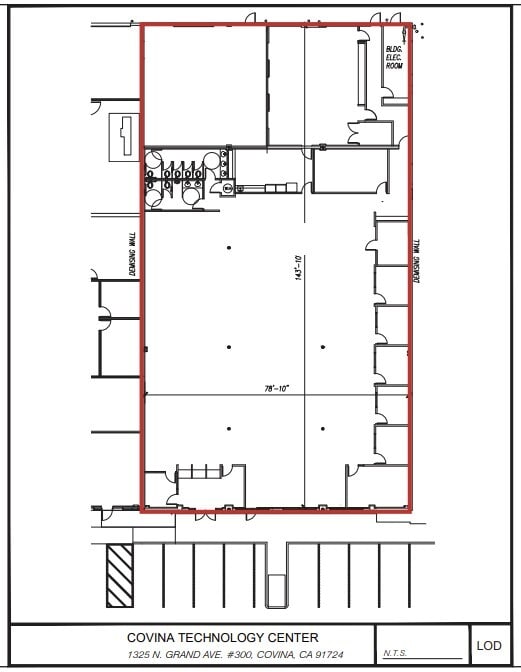 1325 N Grand Ave, Covina, CA for lease Floor Plan- Image 1 of 1