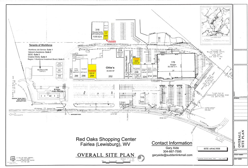 252 Red Oaks Shopping Ctr, Lewisburg, WV for lease - Building Photo - Image 1 of 3