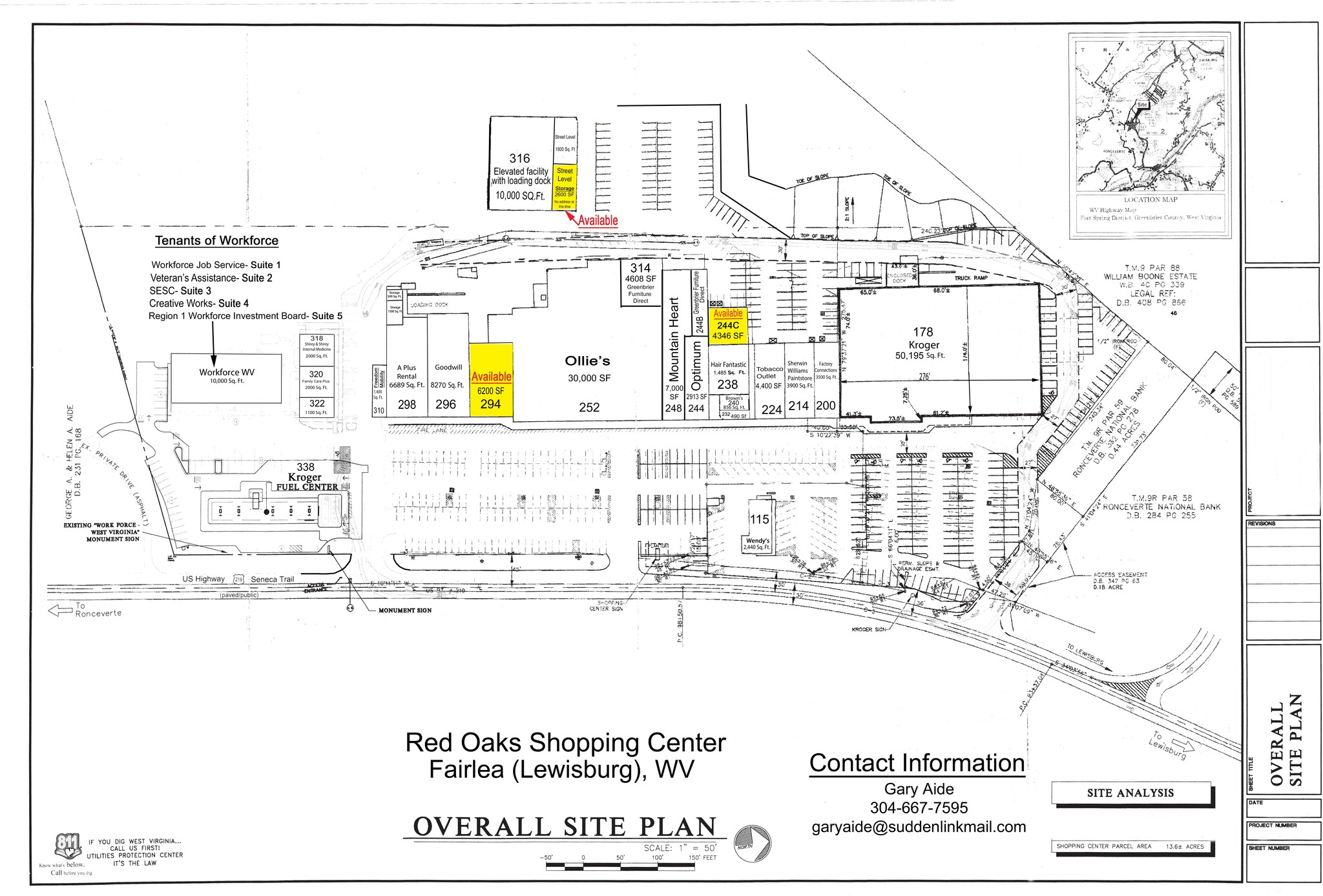 252 Red Oaks Shopping Ctr, Lewisburg, WV for lease Building Photo- Image 1 of 4