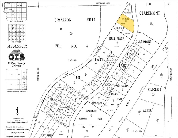 1150 Meadowbrook Pky, Colorado Springs, CO for sale - Plat Map - Image 2 of 3