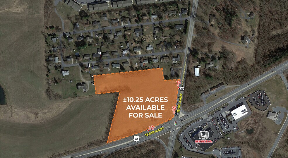 Route 22 & Route 39, Harrisburg, PA for sale - Aerial - Image 1 of 5