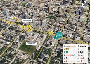 601 17th Ave SW, Calgary, AB for lease Aerial- Image 2 of 2