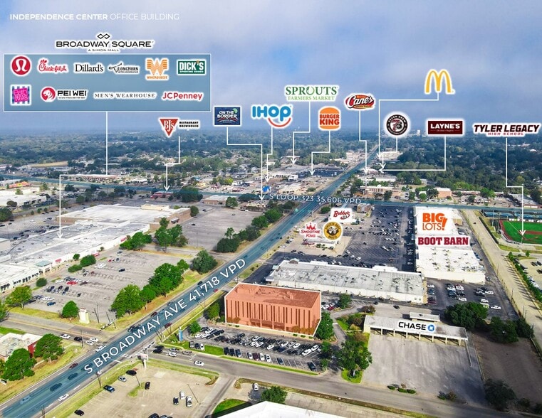 100 Independence Pl, Tyler, TX for lease - Building Photo - Image 2 of 6