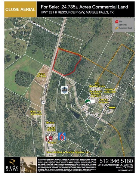 Hwy 281, Marble Falls, TX for sale - Primary Photo - Image 1 of 1