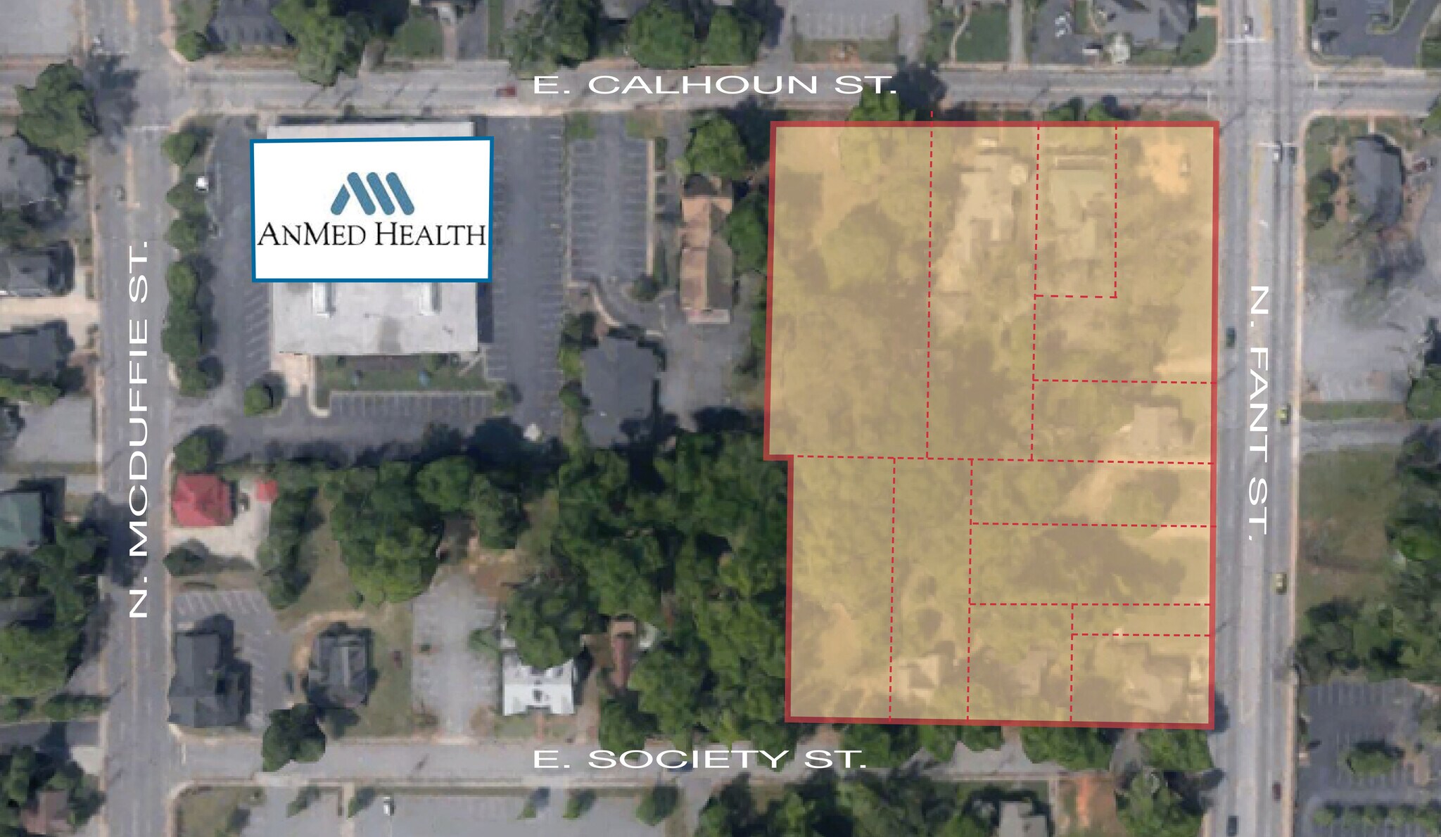 E Calhoun St, Anderson, SC for sale Aerial- Image 1 of 1