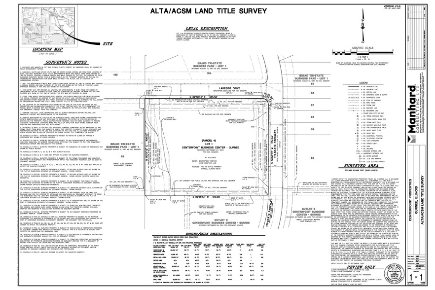 SWC Tri State Parkway & Lakeside Dr, Gurnee, IL 60031 - Lot 1 ...