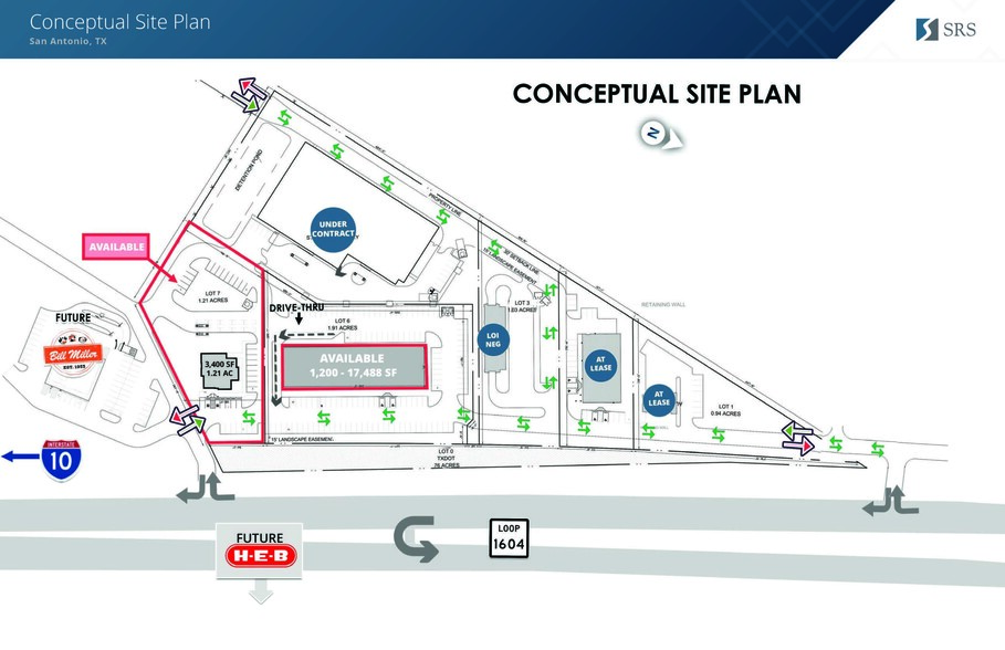 1604 E at IH-10 E, Converse, TX for lease - Site Plan - Image 2 of 2