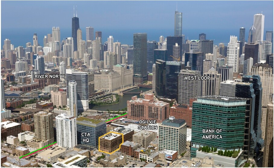 564 W Randolph St, Chicago, IL for sale - Aerial - Image 1 of 1