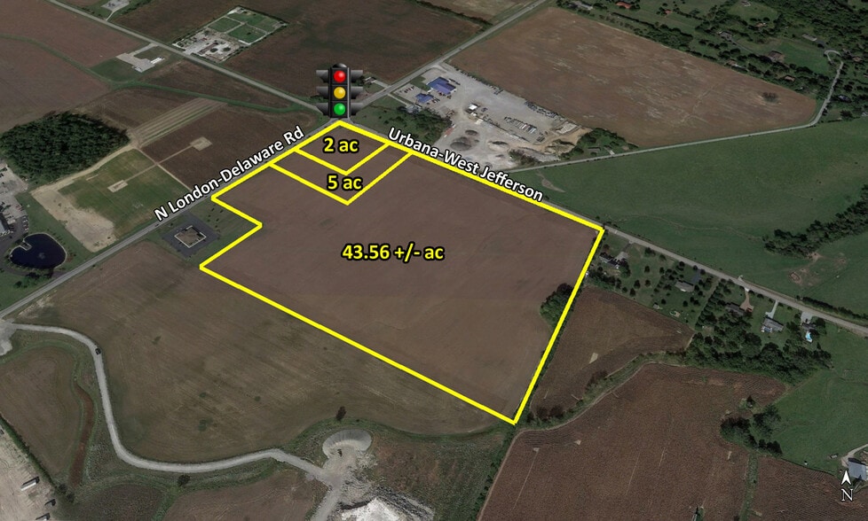 US 42 & SR 29, London, OH for sale - Aerial - Image 1 of 1