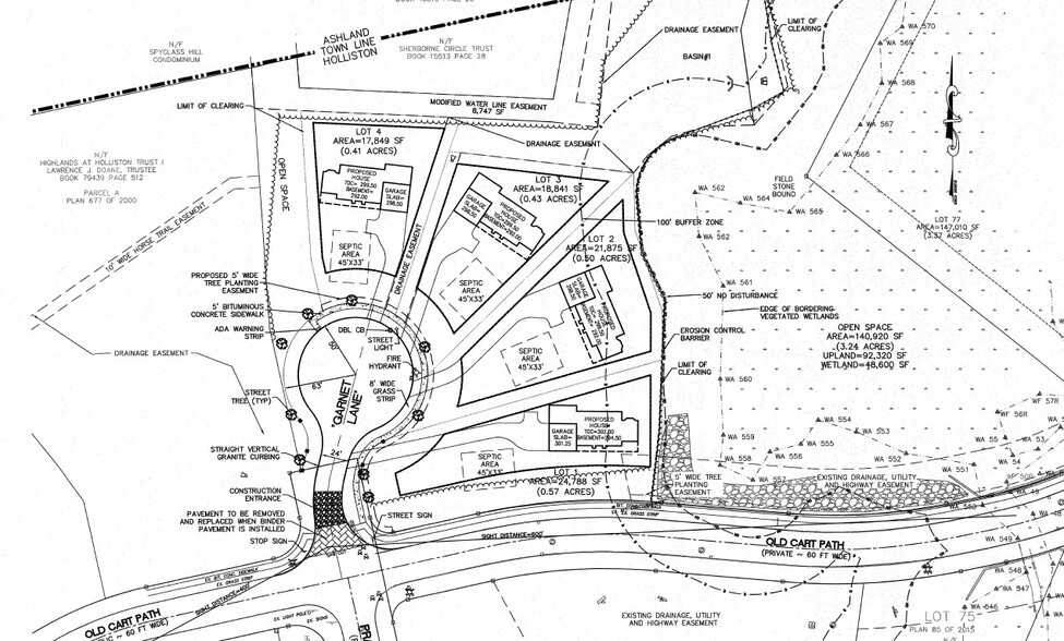 0 January Lane, Holliston, MA for sale - Site Plan - Image 2 of 2