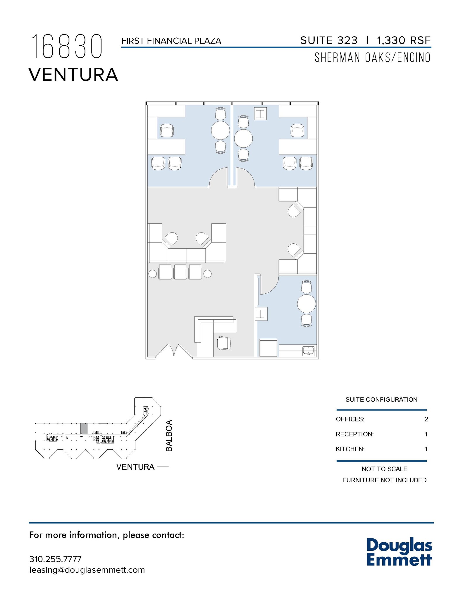 16830 Ventura Blvd, Encino, CA for lease Floor Plan- Image 1 of 1