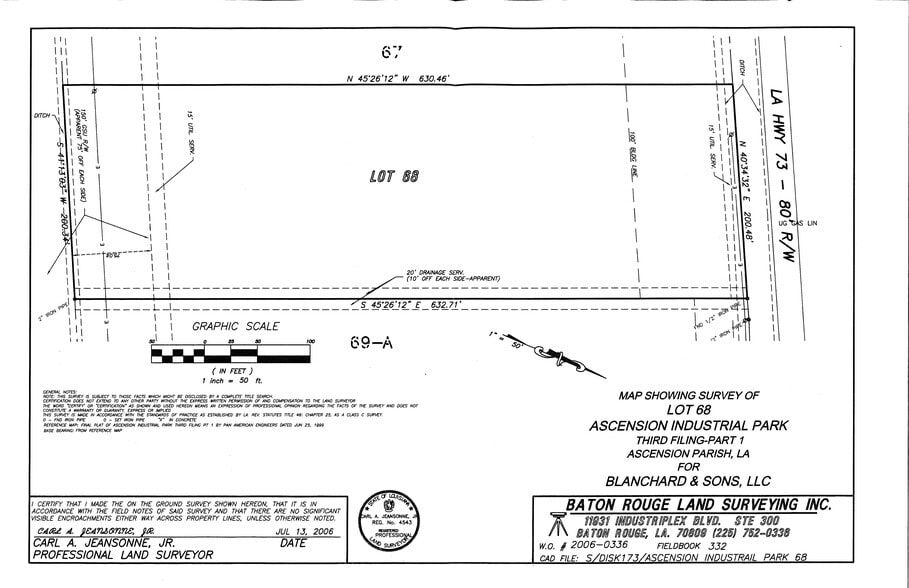 6150 Highway 73, Geismar, LA for sale - Site Plan - Image 2 of 2