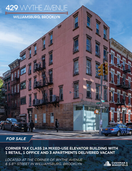 429 Wythe Ave, Brooklyn, NY for sale - Building Photo - Image 1 of 1