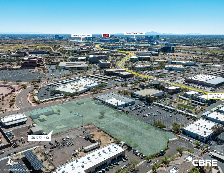 30 N 56th St, Phoenix, AZ for lease - Aerial - Image 2 of 5