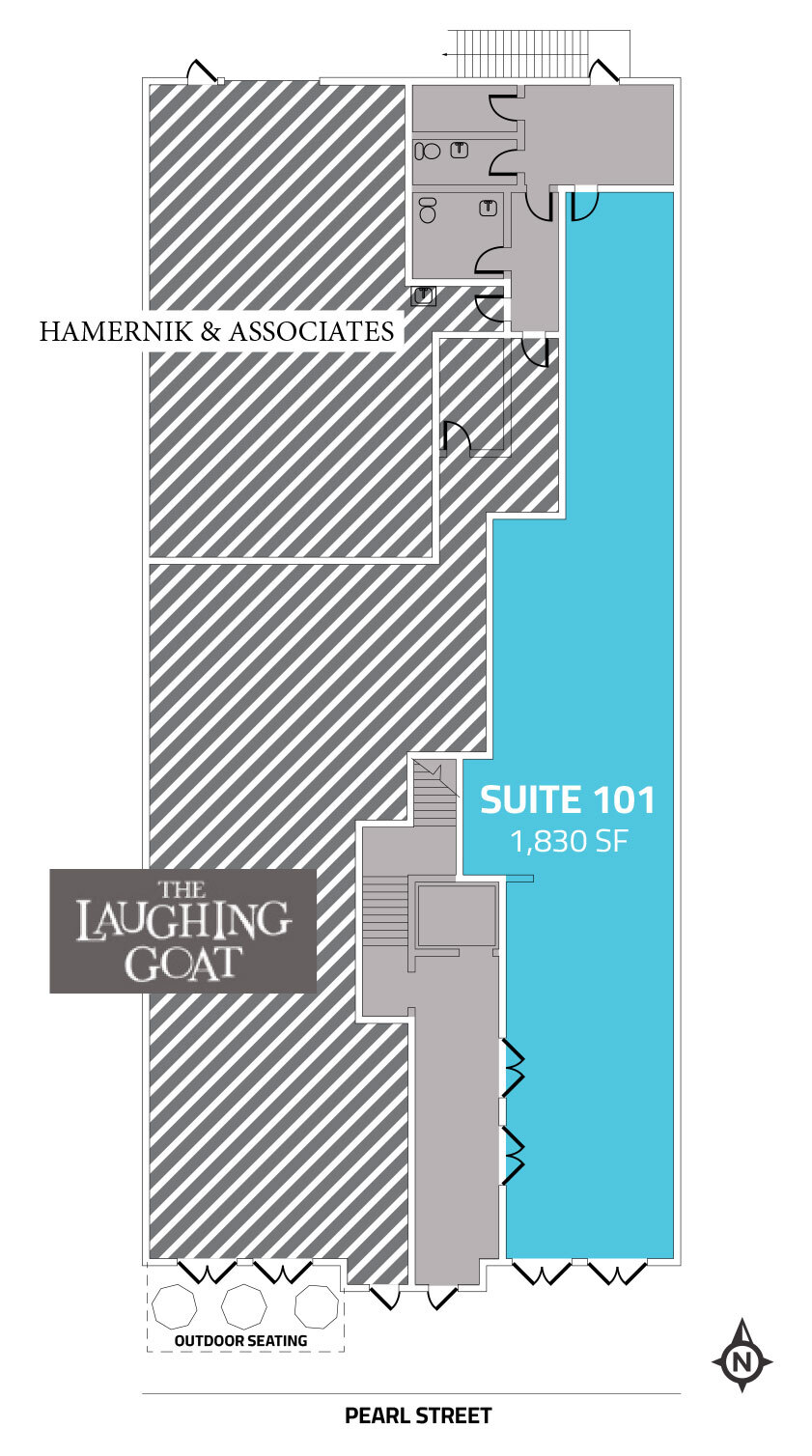 1709-1711 Pearl St, Boulder, CO for lease Floor Plan- Image 1 of 5