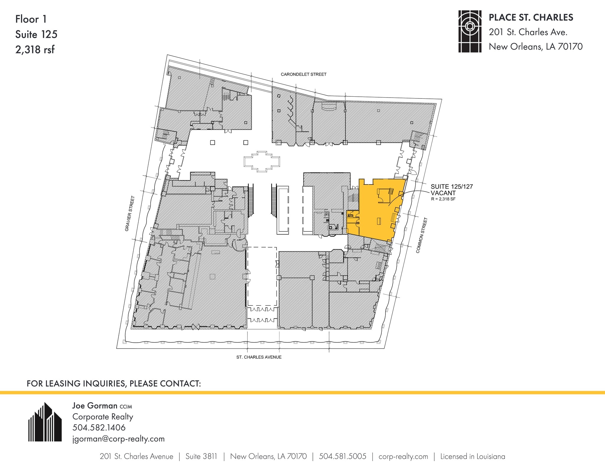 201 St. Charles Ave, New Orleans, LA for lease Site Plan- Image 1 of 1