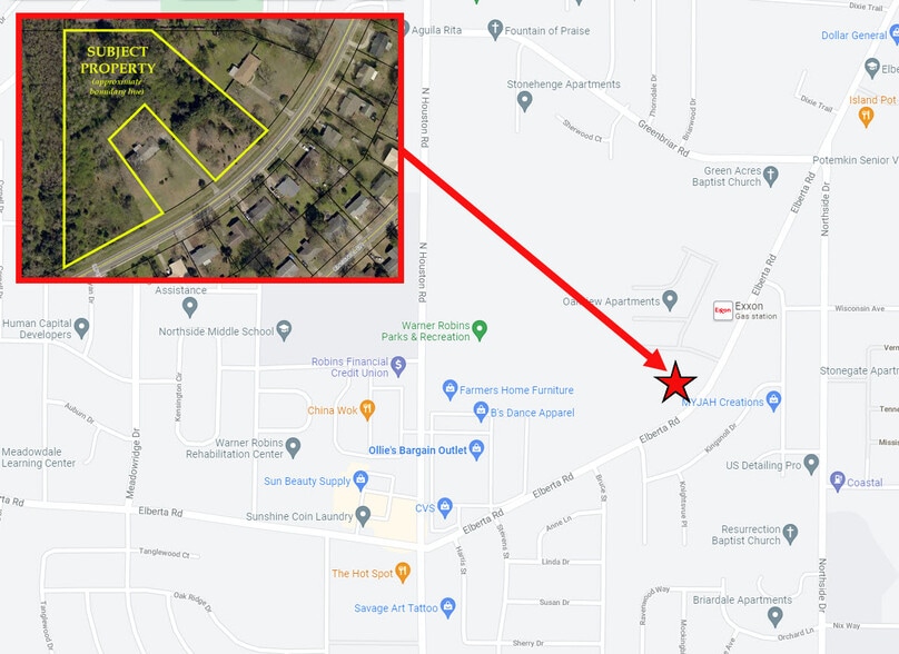 Elberta Rd, Warner Robins, GA for sale - Building Photo - Image 2 of 2