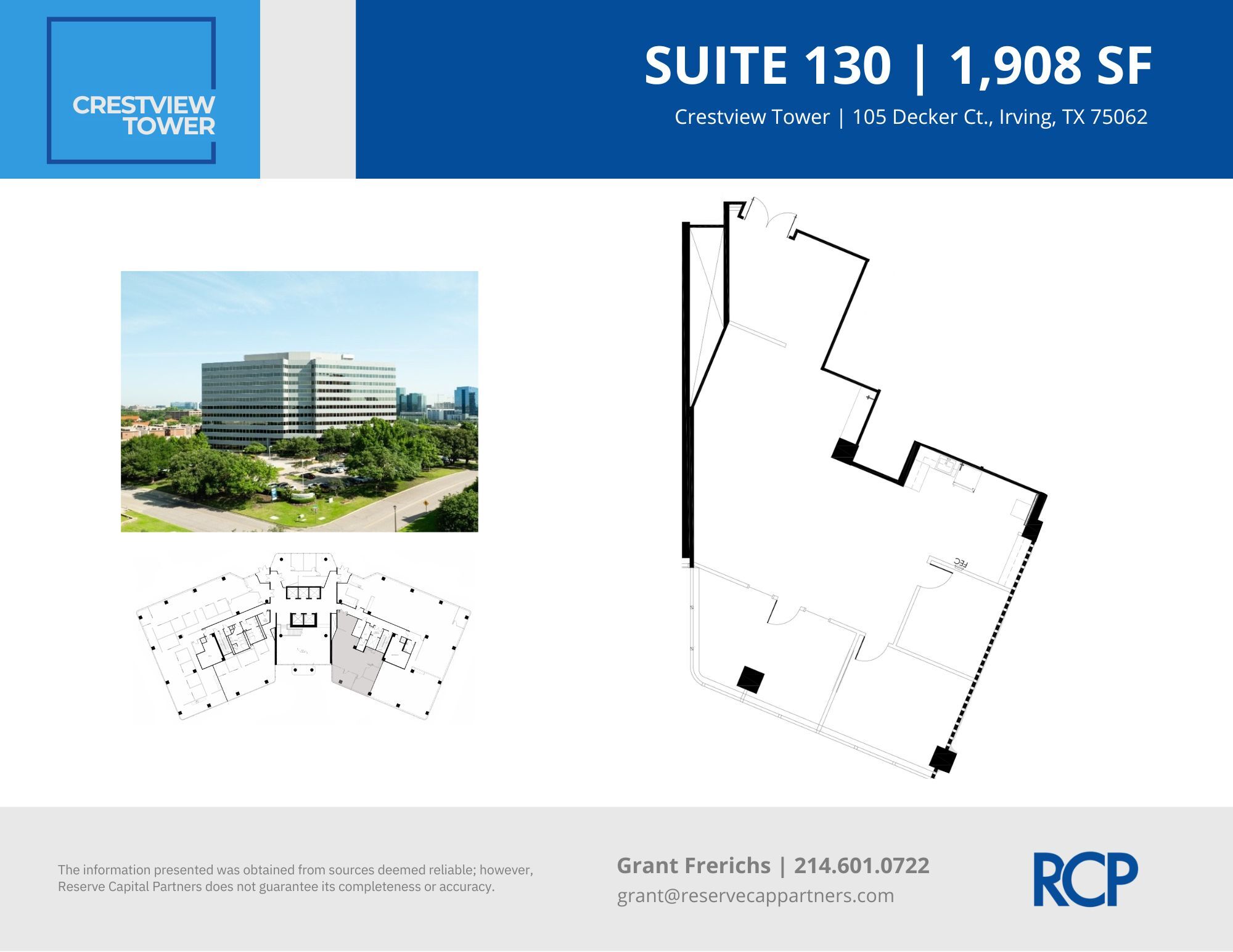 105 Decker Ct, Irving, TX for lease Floor Plan- Image 1 of 8