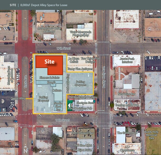 1701-1717 Texas Ave, Lubbock, TX for lease - Aerial - Image 2 of 12