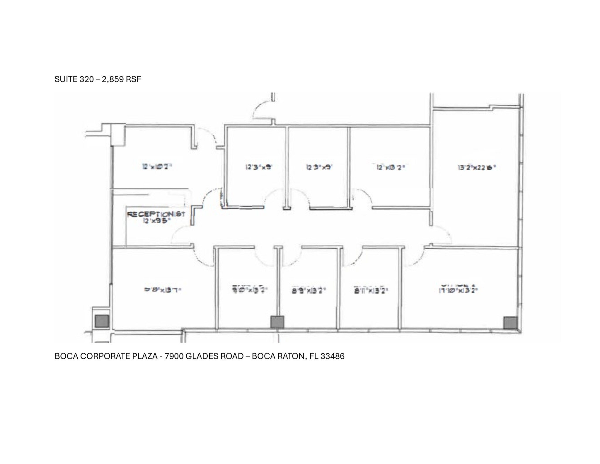 7900 Glades Rd, Boca Raton, FL for lease Site Plan- Image 1 of 1