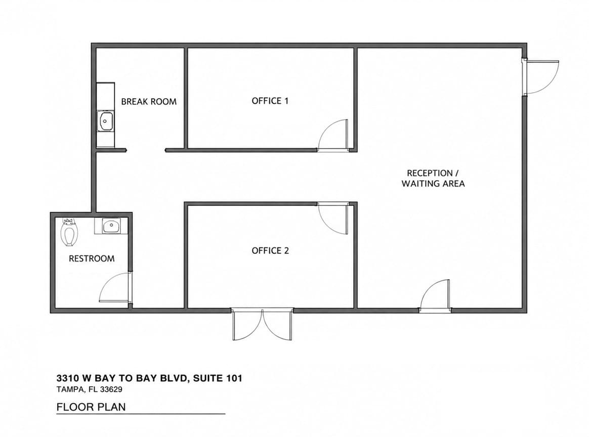 3310 W Bay To Bay Blvd, Tampa, FL for lease Floor Plan- Image 1 of 1