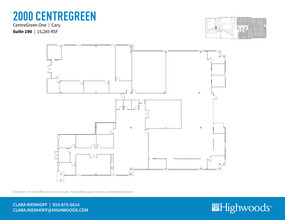 2000 CentreGreen Way, Cary, NC for lease Floor Plan- Image 1 of 1