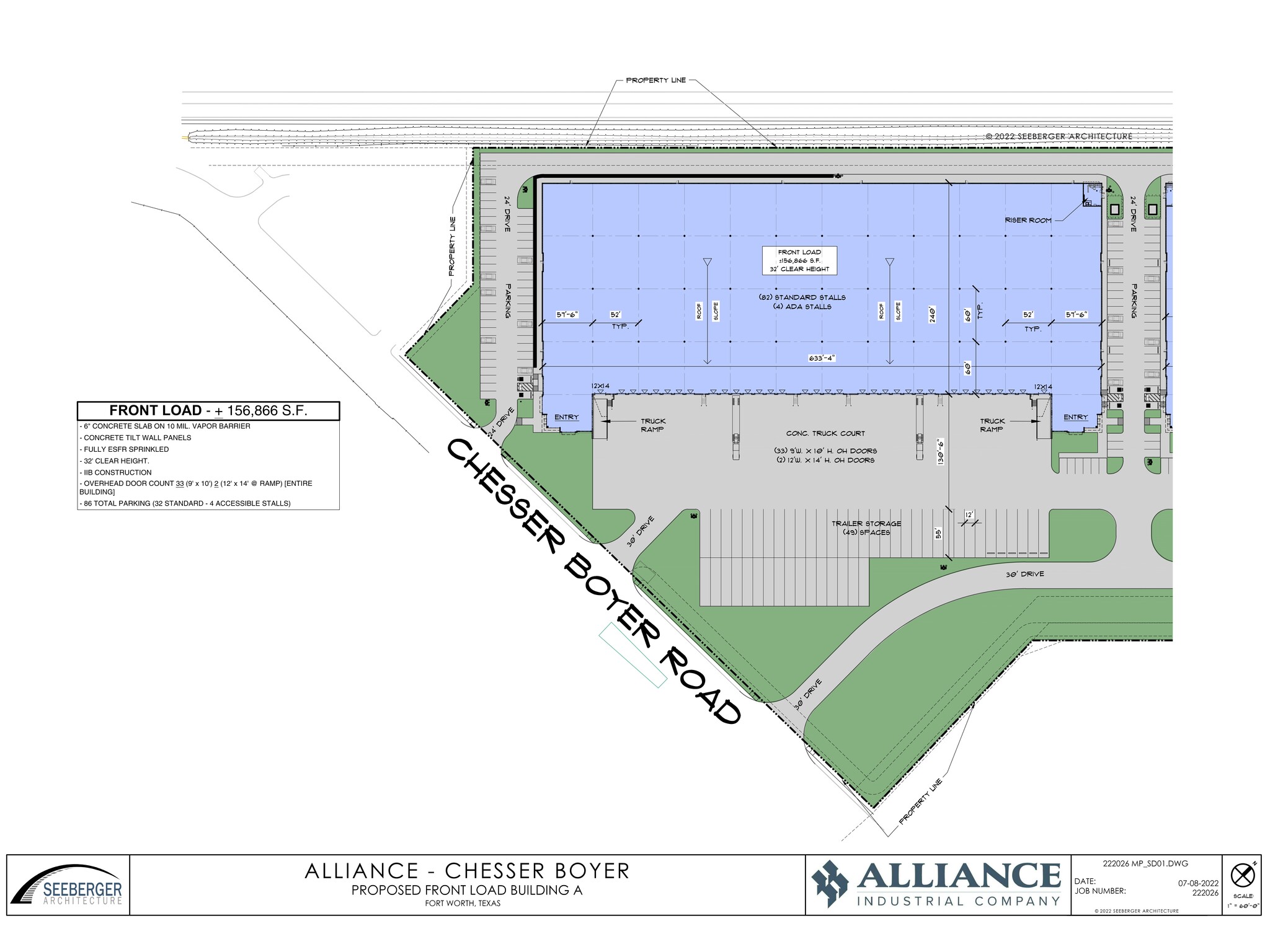 2917 Chesser Boyer Rd, Fort Worth, TX for lease Site Plan- Image 1 of 2