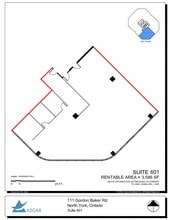 111 Gordon Baker Rd, Toronto, ON for lease Floor Plan- Image 1 of 4