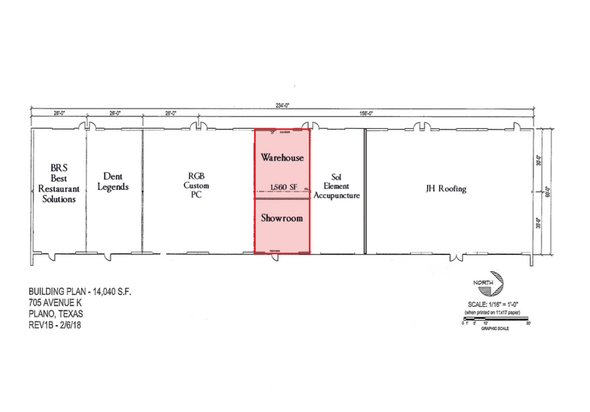 705 K Ave, Plano, TX for lease - Site Plan - Image 3 of 7