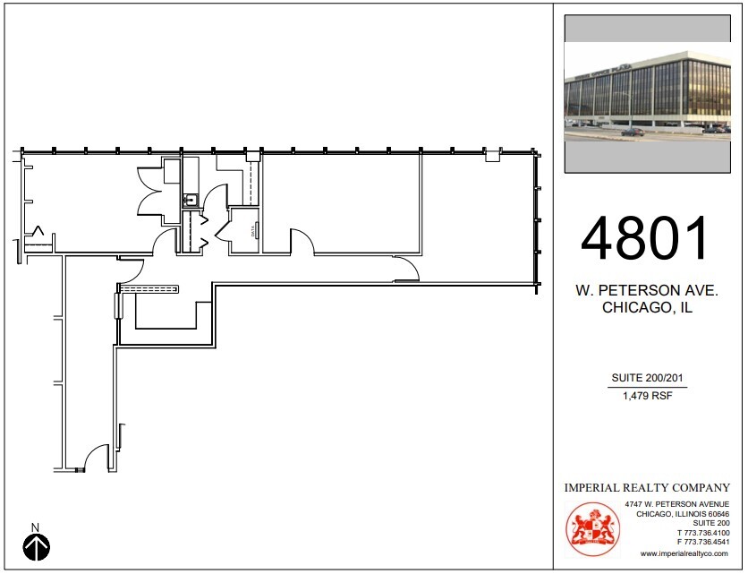 4801 W Peterson Ave, Chicago, IL for lease Floor Plan- Image 1 of 4