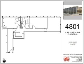 4801 W Peterson Ave, Chicago, IL for lease Floor Plan- Image 1 of 4