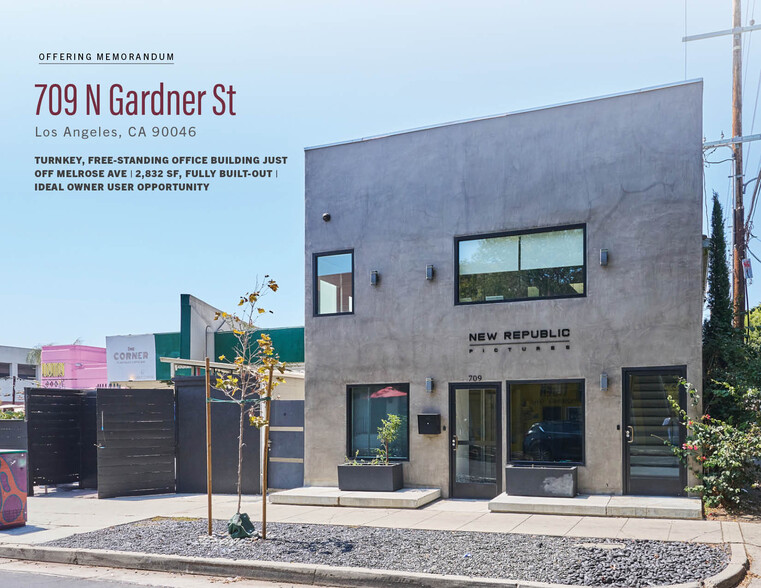 709 N Gardner St, Los Angeles, CA for sale - Building Photo - Image 1 of 5