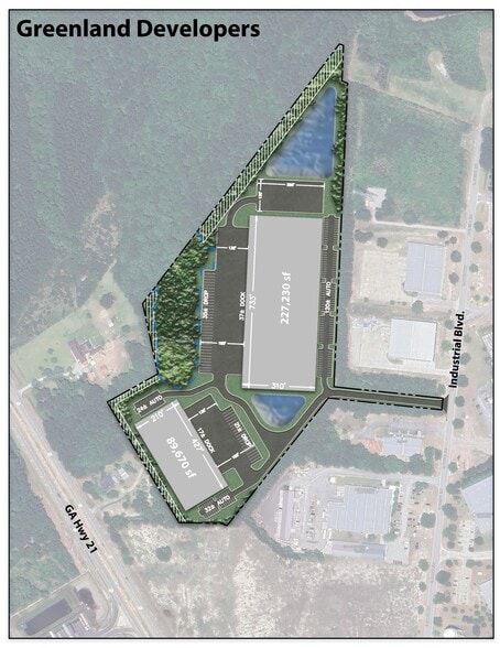 205 Industrial Blvd, Rincon, GA for sale - Site Plan - Image 2 of 2