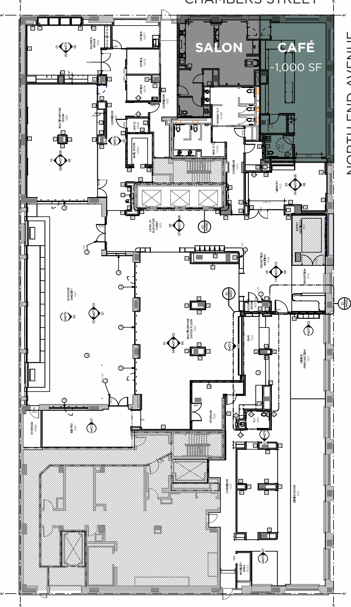455 North End Ave, New York, NY for lease Floor Plan- Image 1 of 2