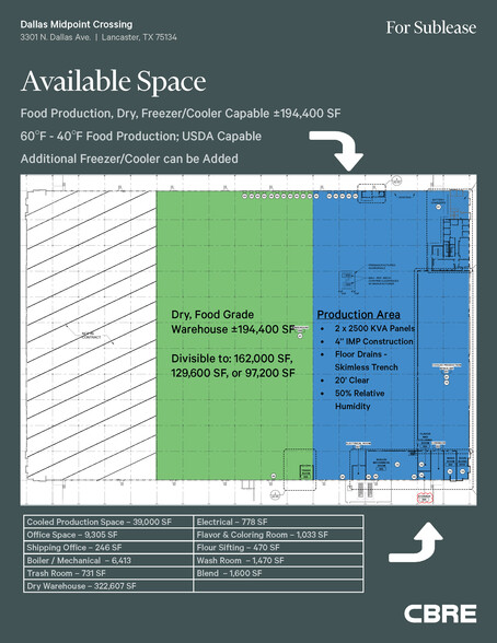 3301 N Dallas Ave, Lancaster, TX for lease - Floor Plan - Image 2 of 5