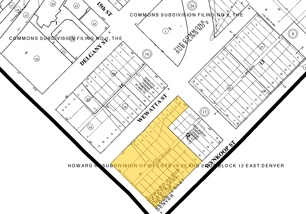 1401 Wynkoop St, Denver, CO for sale Plat Map- Image 1 of 1