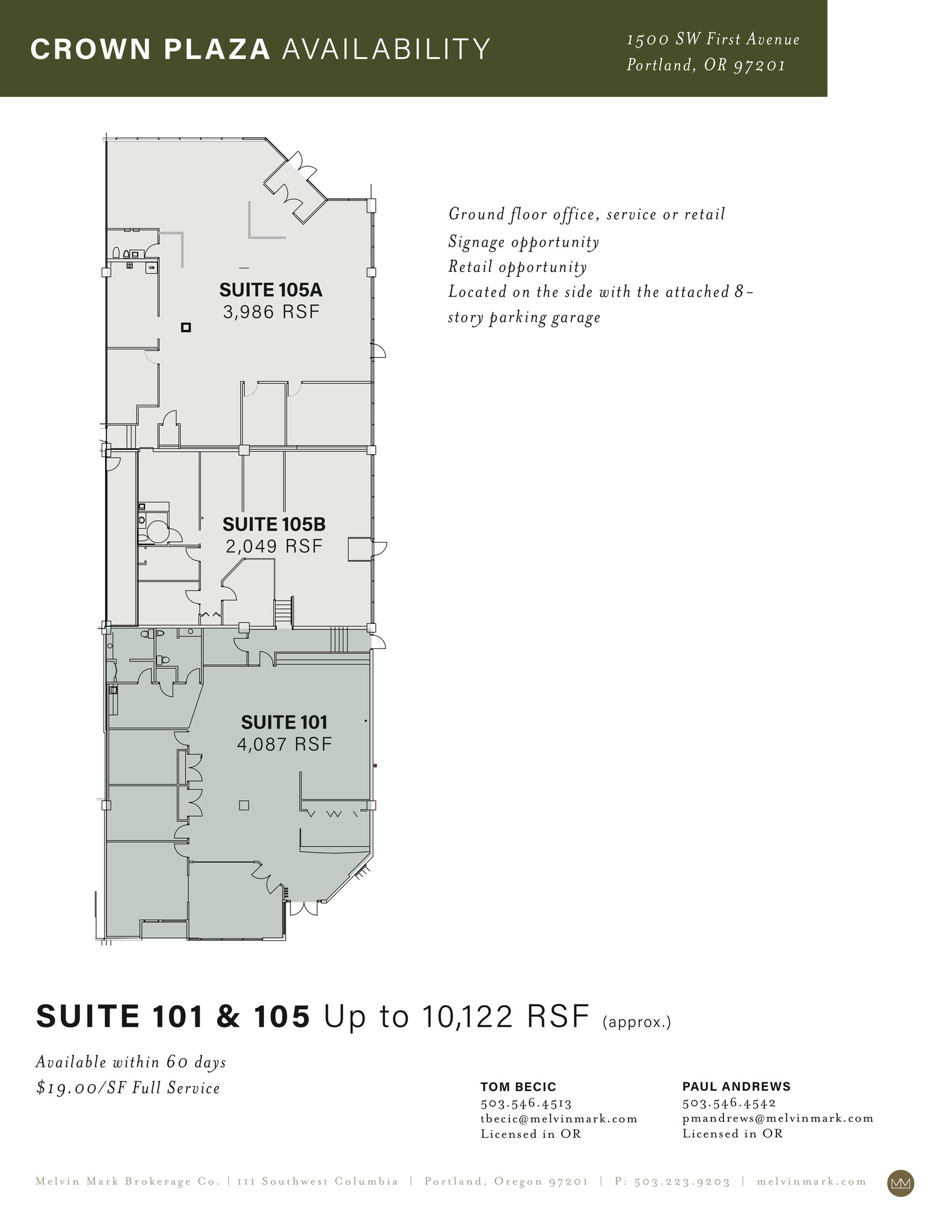 1500 SW 1st Ave, Portland, OR for lease Site Plan- Image 1 of 1